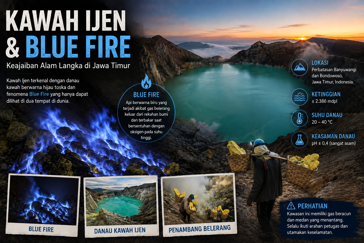 Kawah Ijen & Blue Fire